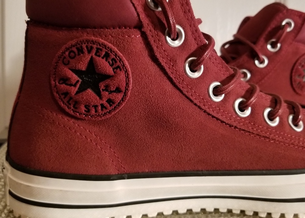 Suede Converse with Swarovski Crystals & Pearls